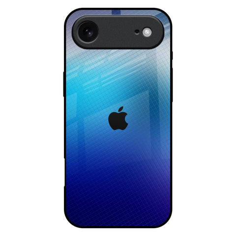 Blue Rhombus Pattern iPhone 17 Air Glass Back Cover Online
