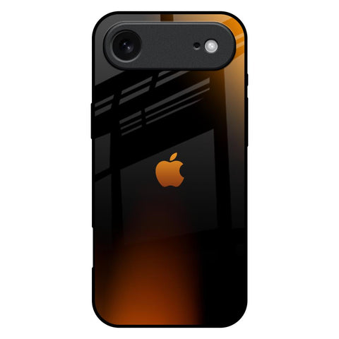 Orange Black Fusion iPhone 17 Air Glass Back Cover Online