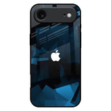 Polygonal Blue Box iPhone 17 Air Glass Back Cover Online