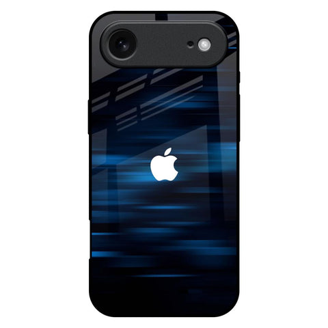 Blue Rough Abstract iPhone 17 Air Glass Back Cover Online