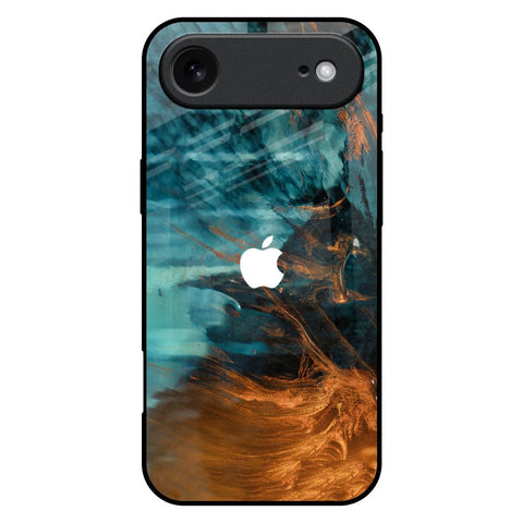 Golden Splash iPhone 17 Air Glass Back Cover Online