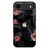 Tropical Art Flower iPhone 17 Air Glass Back Cover Online