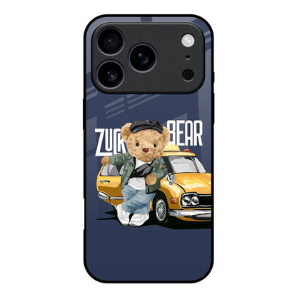 Adventurous Bear iPhone 17 Pro Glass Back Cover Online