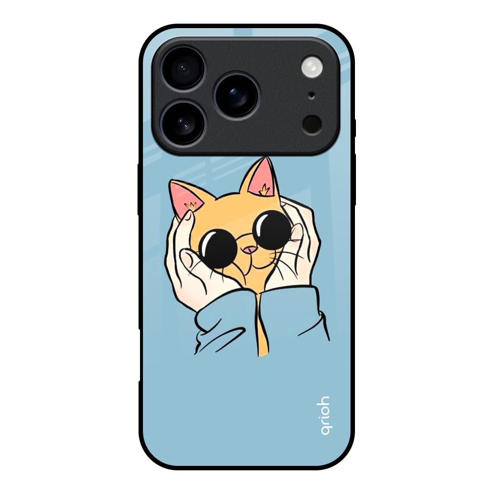 Adorable Cute Kitty iPhone 17 Pro Glass Back Cover Online