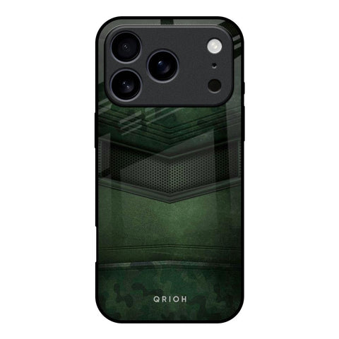 Green Leather iPhone 17 Pro Glass Back Cover Online