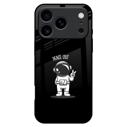 Peace Out Astro iPhone 17 Pro Max Glass Back Cover Online