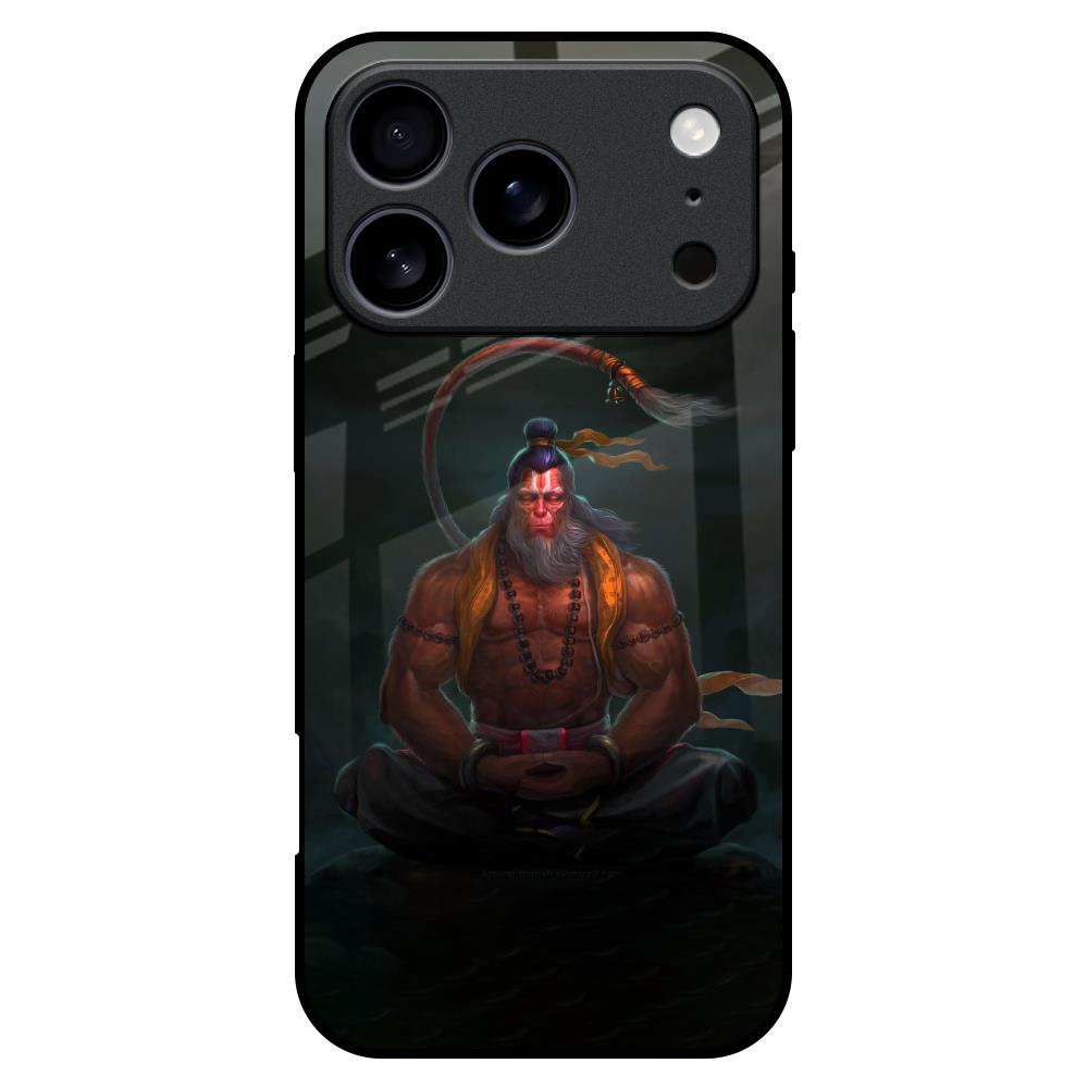 Lord Hanuman Animated iPhone 17 Pro Max Glass Back Cover Online