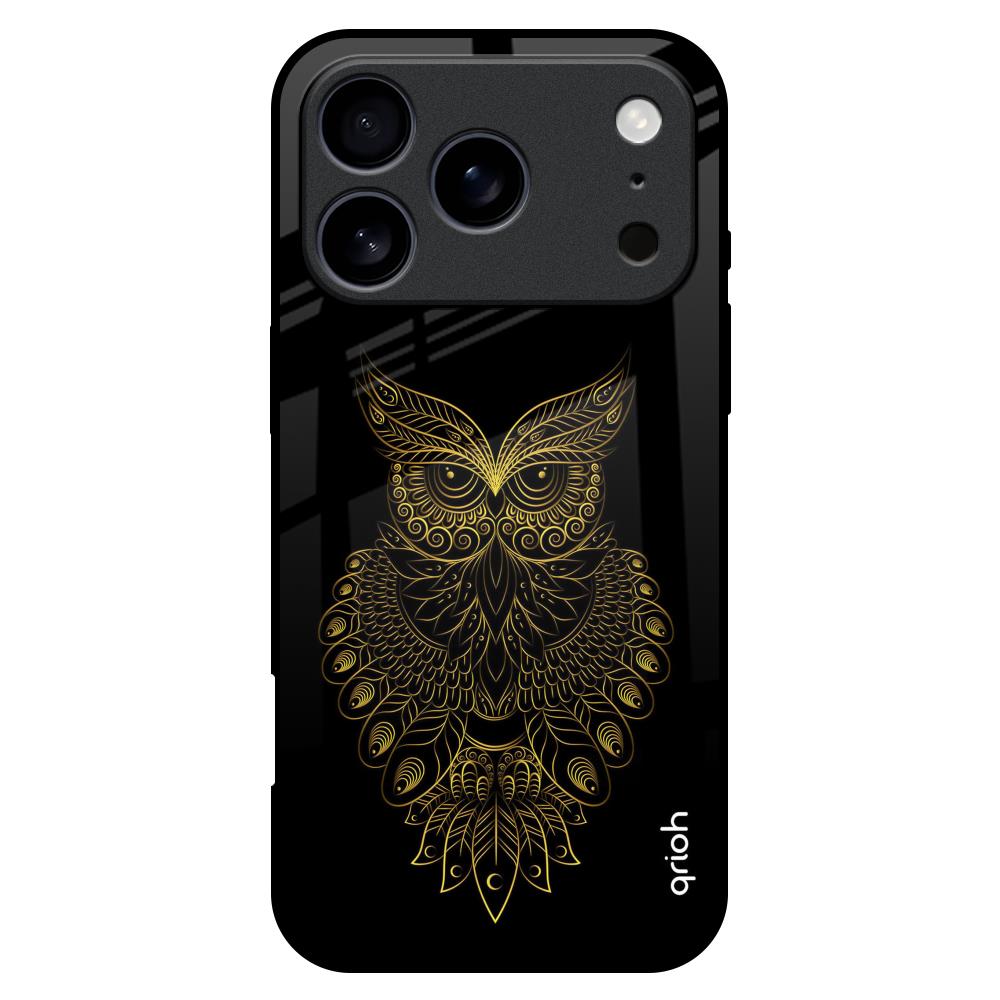 Golden Owl iPhone 17 Pro Max Glass Back Cover Online