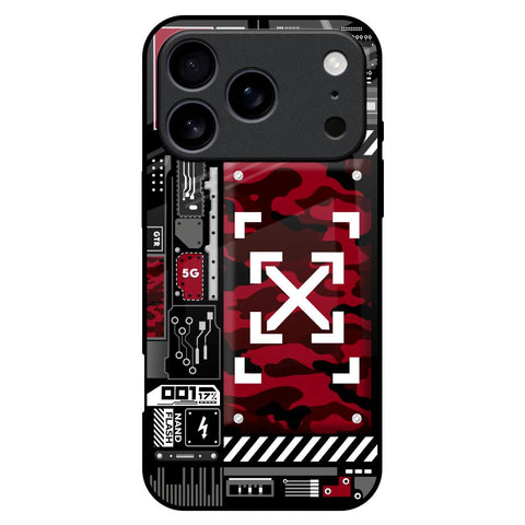 Technology Art iPhone 17 Pro Max Glass Back Cover Online