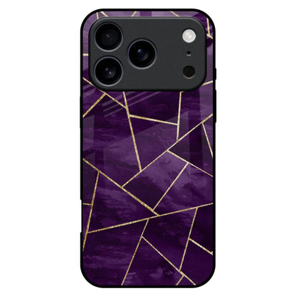 Geometric Purple iPhone 17 Pro Max Glass Back Cover Online