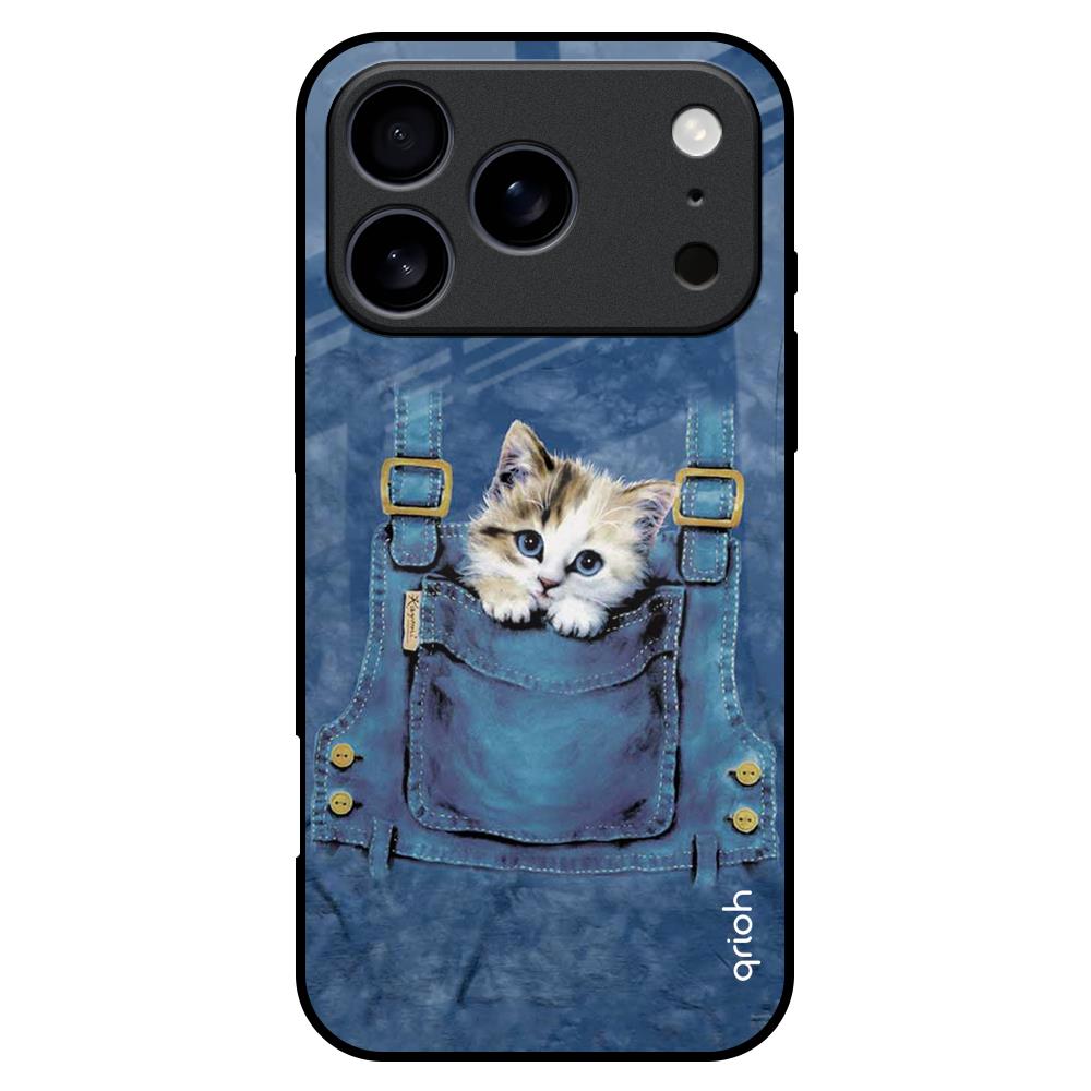Kitty In Pocket iPhone 17 Pro Max Glass Back Cover Online