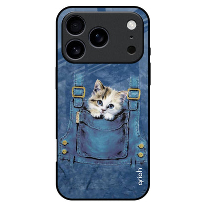 Kitty In Pocket iPhone 17 Pro Max Glass Back Cover Online