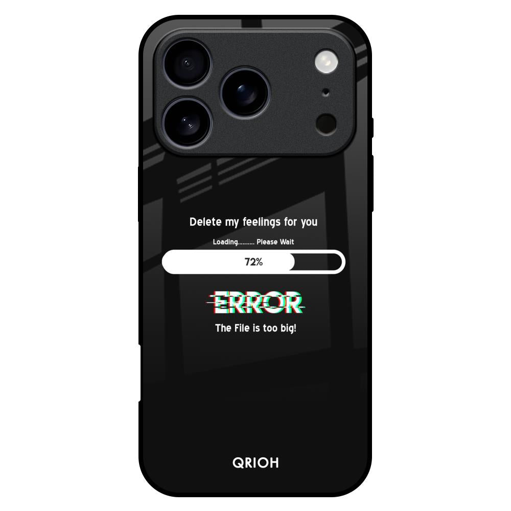 Error iPhone 17 Pro Max Glass Back Cover Online
