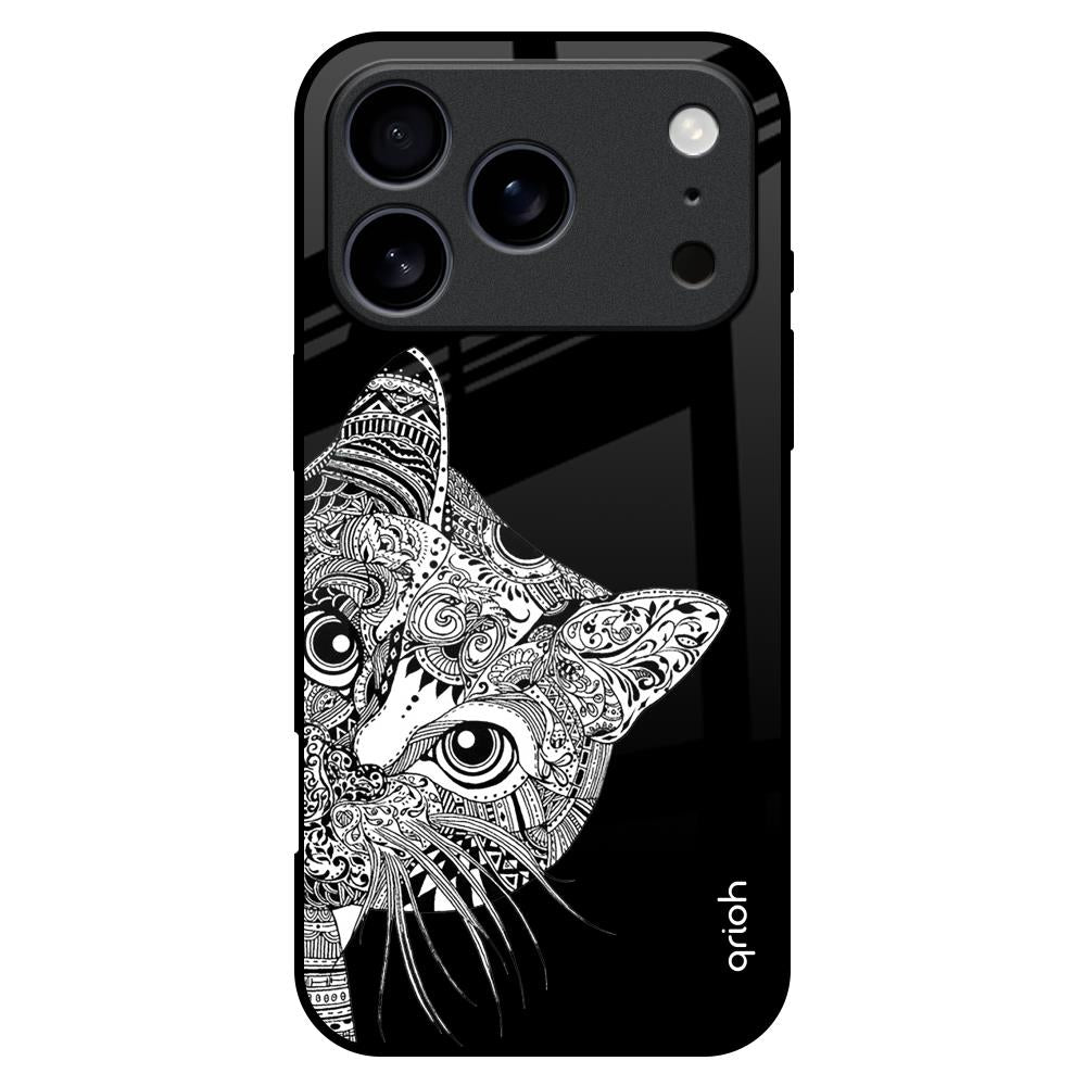 Kitten Mandala iPhone 17 Pro Max Glass Back Cover Online