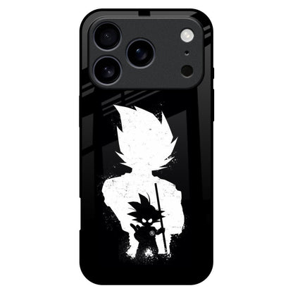 Monochrome Goku iPhone 17 Pro Max Glass Back Cover Online