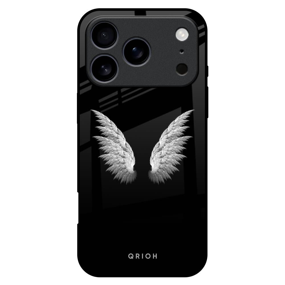 White Angel Wings iPhone 17 Pro Max Glass Back Cover Online