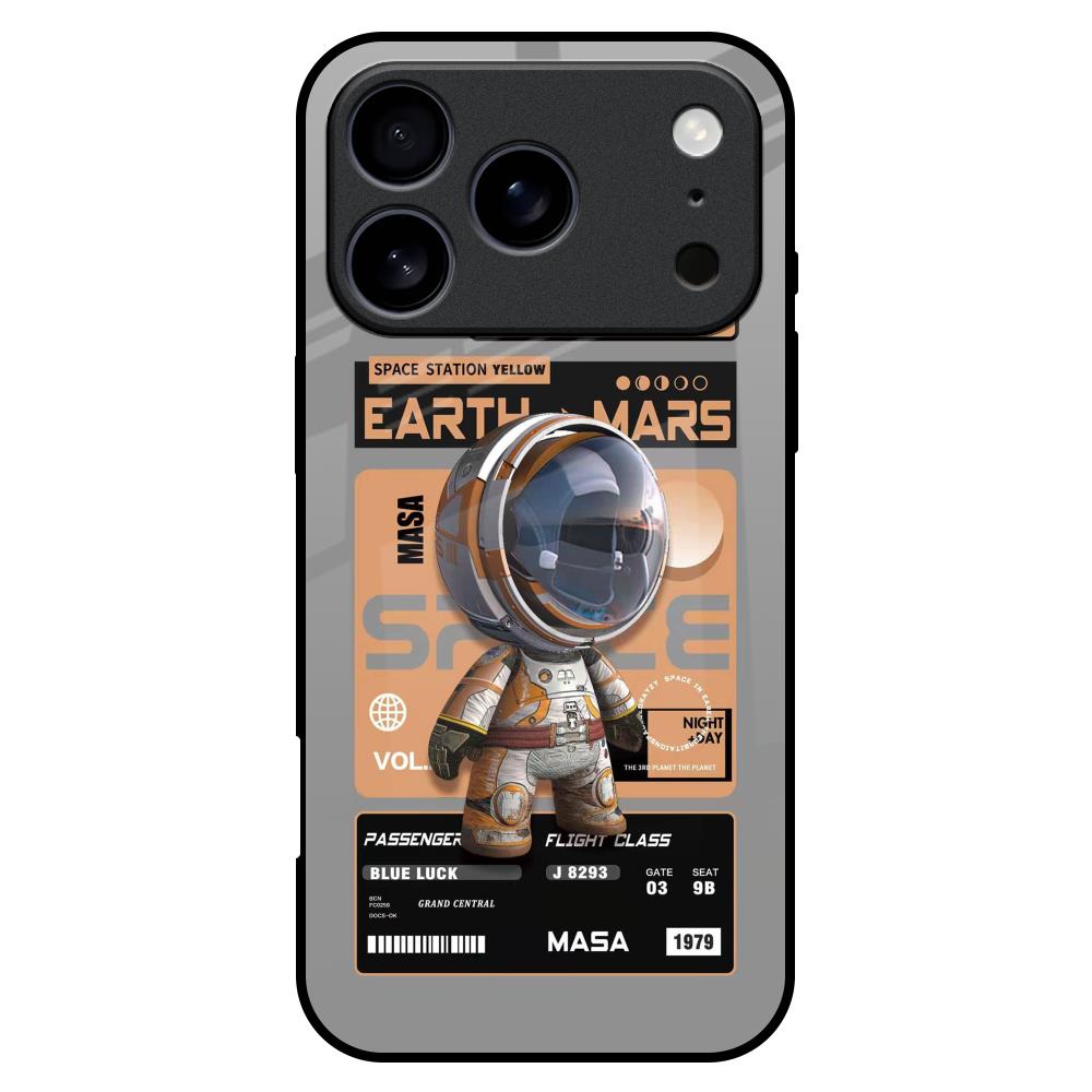 Space Ticket iPhone 17 Pro Max Glass Back Cover Online