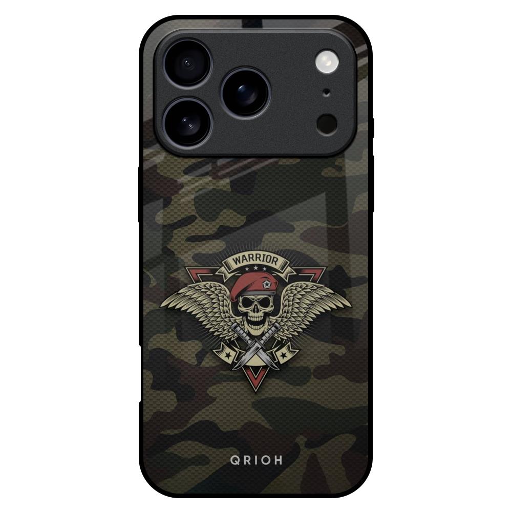 Army Warrior iPhone 17 Pro Max Glass Back Cover Online