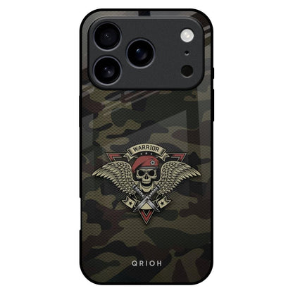 Army Warrior iPhone 17 Pro Max Glass Back Cover Online