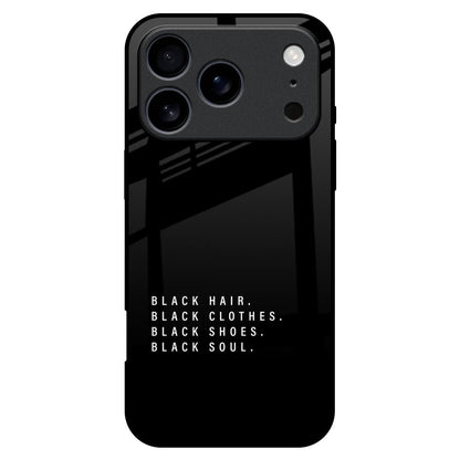 Black Soul iPhone 17 Pro Max Glass Back Cover Online
