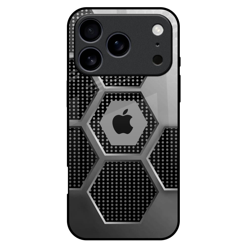 Hexagon Style iPhone 17 Pro Max Glass Back Cover Online