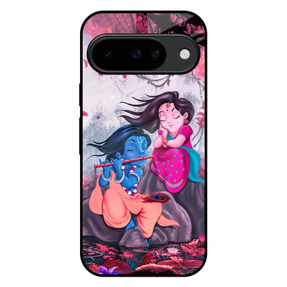 Radha Krishna Art Google Pixel 10 5G Glass Back Cover Online
