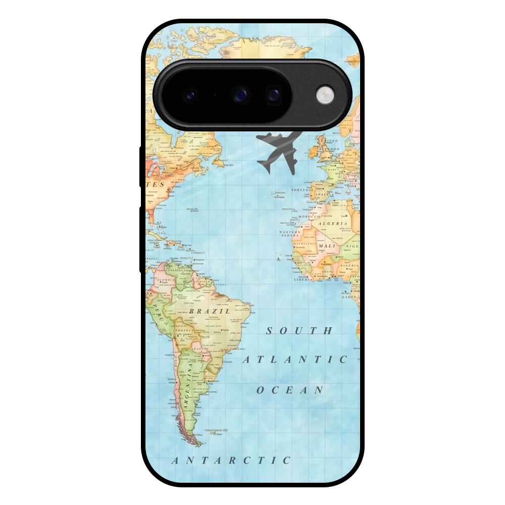 Travel Map Google Pixel 10 5G Glass Back Cover Online