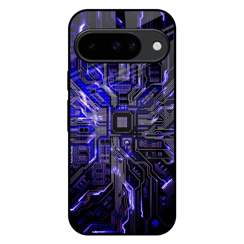 Techno Color Pattern Google Pixel 10 5G Glass Back Cover Online
