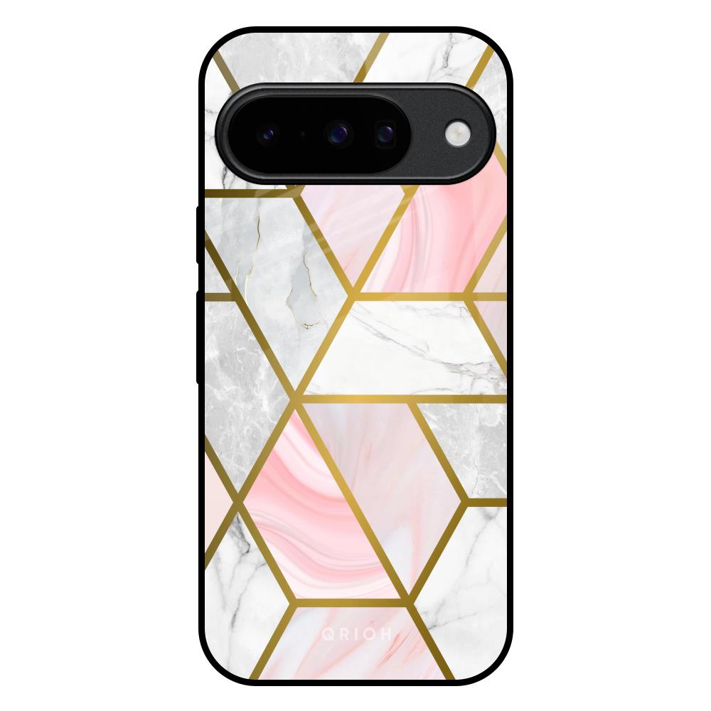 Geometrical Marble Google Pixel 10 5G Glass Back Cover Online