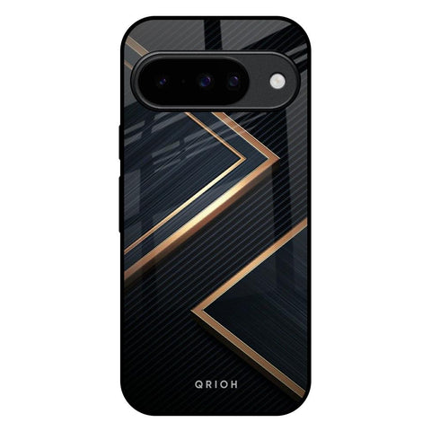 Sleek Golden & Navy Google Pixel 10 5G Glass Back Cover Online