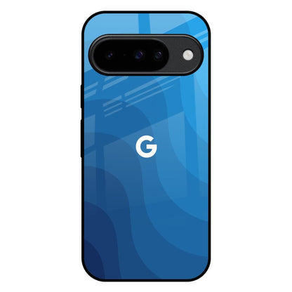 Blue Wave Abstract Google Pixel 10 5G Glass Back Cover Online