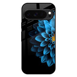 Half Blue Flower Google Pixel 10 Pro 5G Glass Back Cover Online