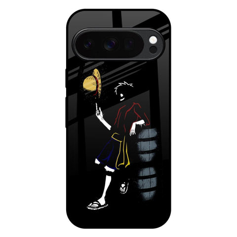Luffy Line Art Google Pixel 10 Pro 5G Glass Back Cover Online