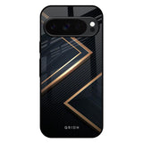 Sleek Golden & Navy Google Pixel 10 Pro 5G Glass Back Cover Online