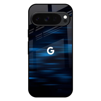Blue Rough Abstract Google Pixel 10 Pro 5G Glass Back Cover Online