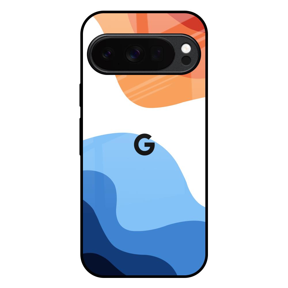 Wavy Color Pattern Google Pixel 10 Pro 5G Glass Back Cover Online