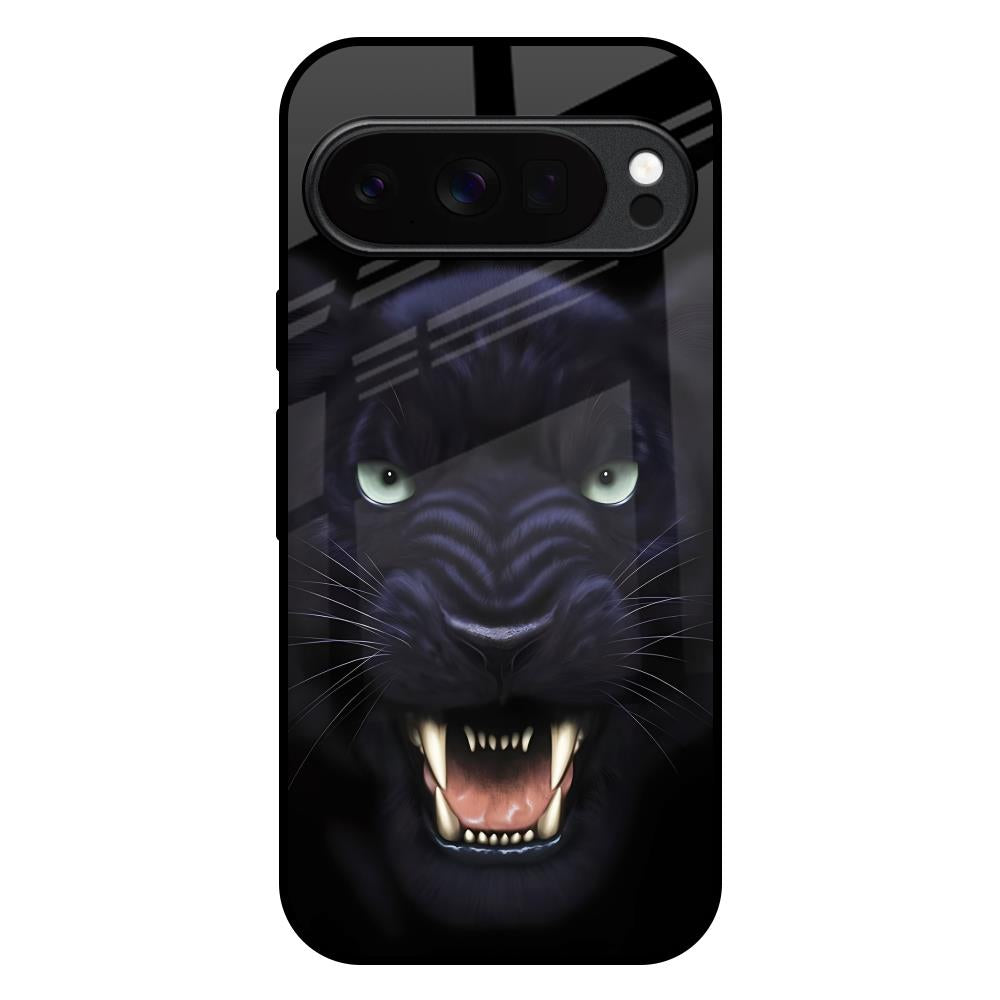 Angry Black Tiger Google Pixel 10 Pro XL 5G Glass Back Cover Online