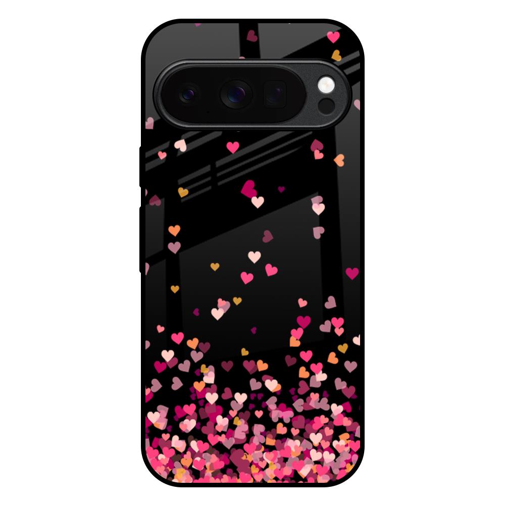 Heart Rain Fall Google Pixel 10 Pro XL 5G Glass Back Cover Online