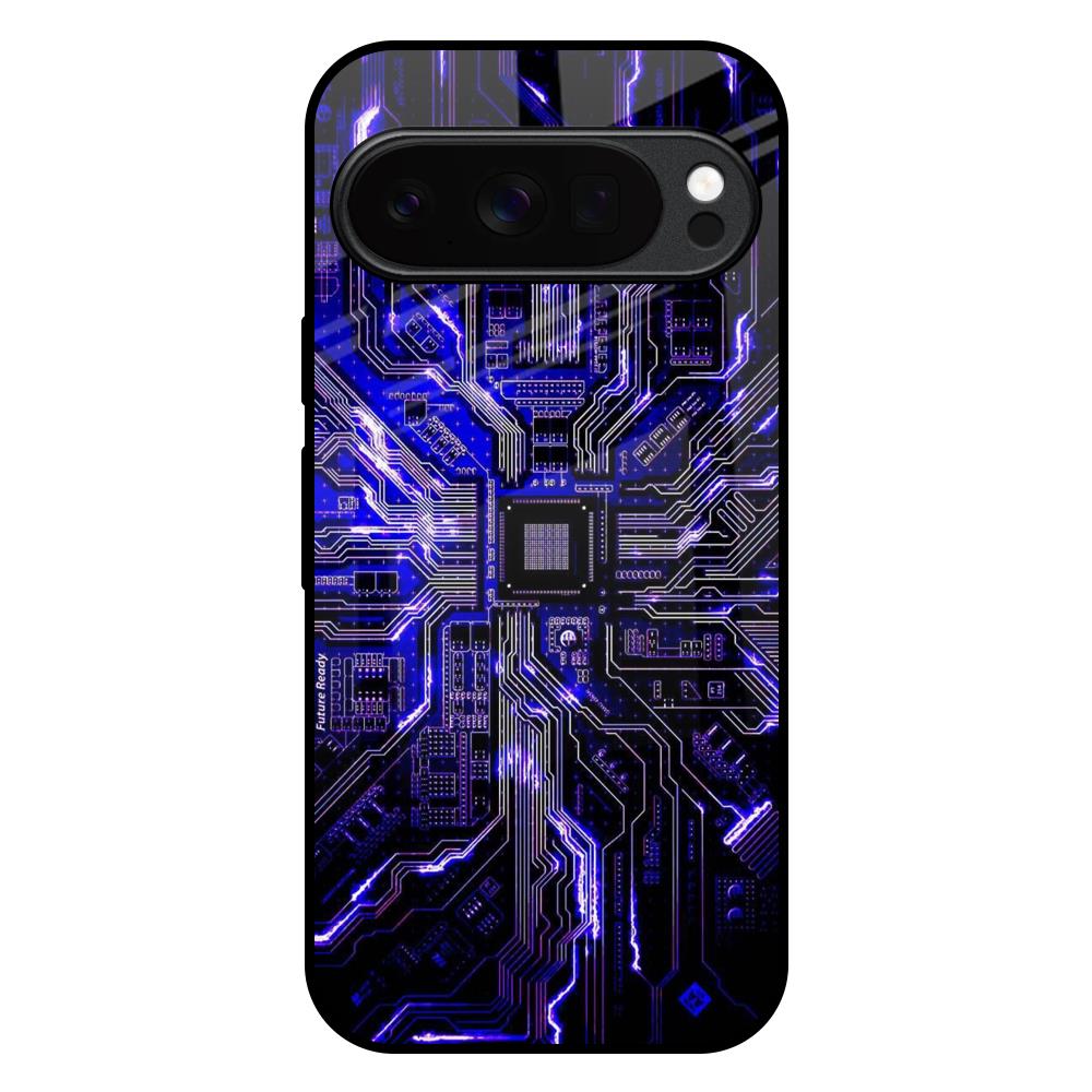 Techno Color Pattern Google Pixel 10 Pro XL 5G Glass Back Cover Online
