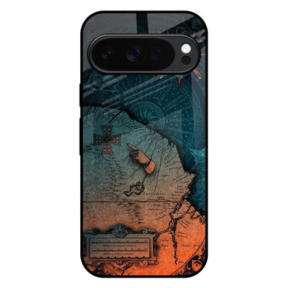 Geographical Map Google Pixel 10 Pro XL 5G Glass Back Cover Online
