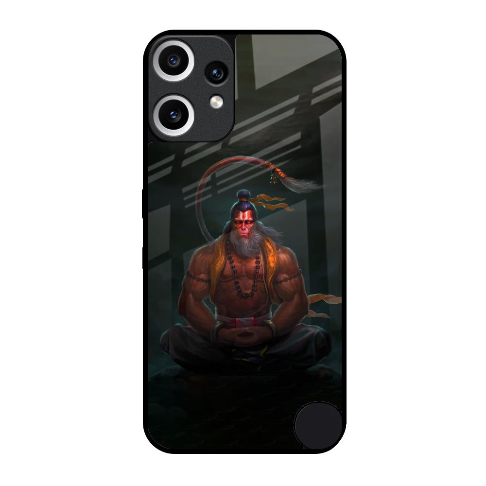 Lord Hanuman Animated Nothing CMF Phone 2 Pro Glass Back Cover Online