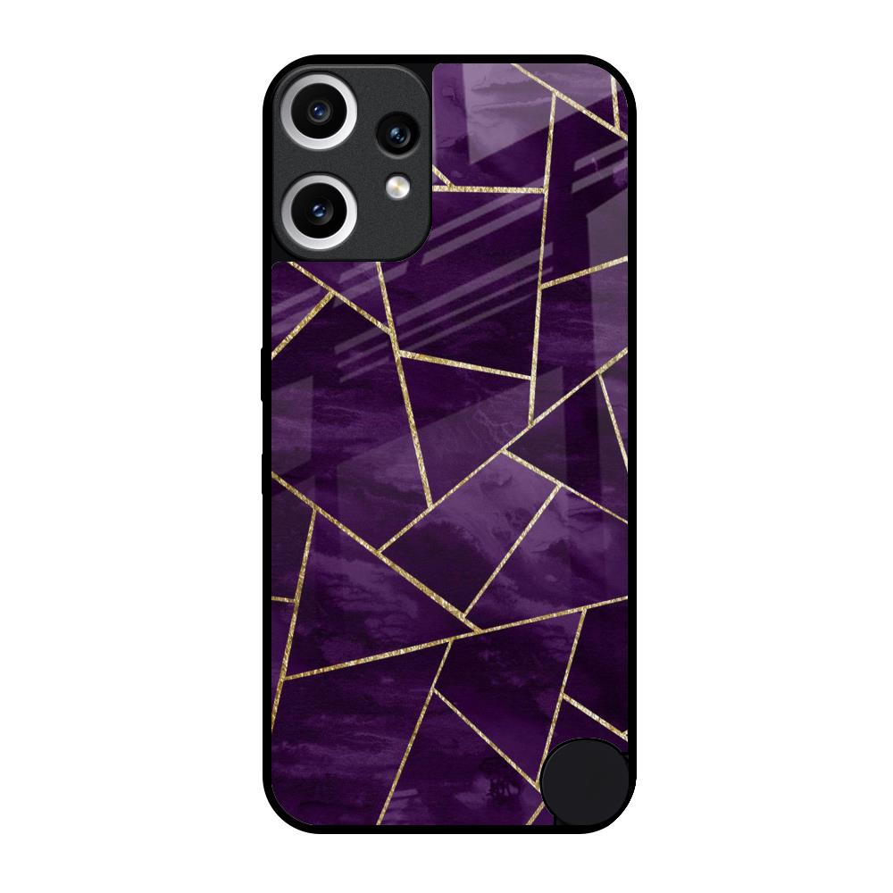 Geometric Purple Nothing CMF Phone 2 Pro Glass Back Cover Online