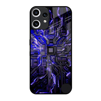 Techno Color Pattern Nothing CMF Phone 2 Pro Glass Back Cover Online