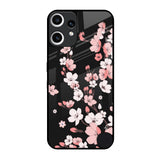 Black Cherry Blossom Nothing CMF Phone 2 Pro Glass Back Cover Online