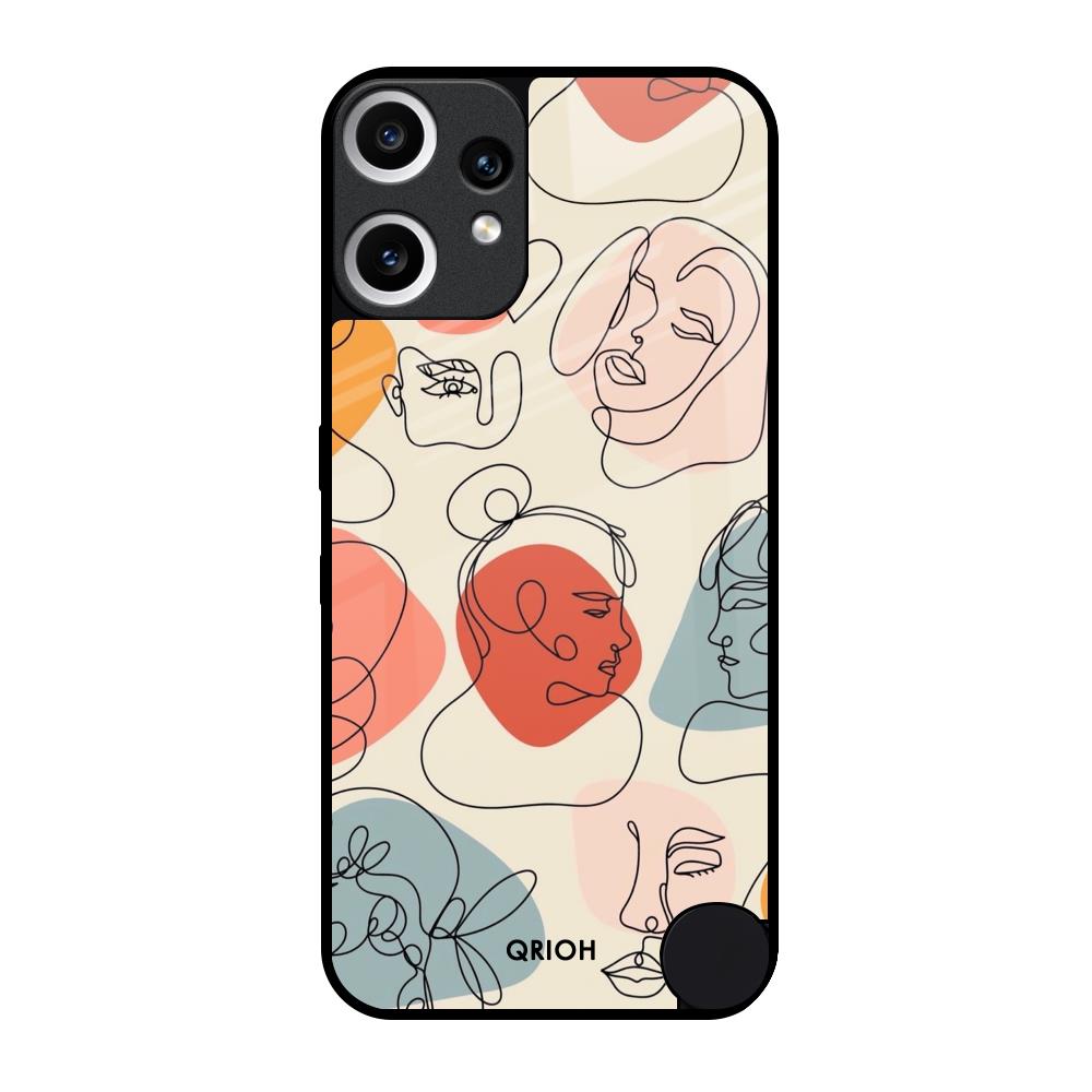 Abstract Faces Nothing CMF Phone 2 Pro Glass Back Cover Online