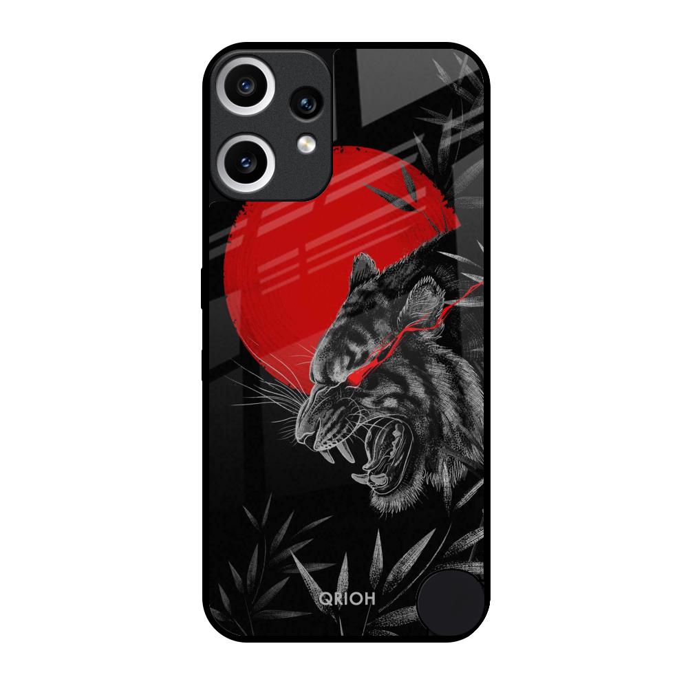 Red Moon Tiger Nothing CMF Phone 2 Pro Glass Back Cover Online