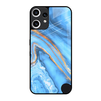 Vibrant Blue Marble Nothing CMF Phone 2 Pro Glass Back Cover Online