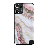 Pink & Gold Gllitter Marble Nothing CMF Phone 2 Pro Glass Back Cover Online