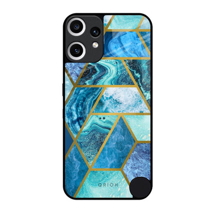 Turquoise Geometrical Marble Nothing CMF Phone 2 Pro Glass Back Cover Online