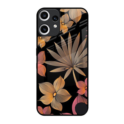 Lines Pattern Flowers Nothing CMF Phone 2 Pro Glass Back Cover Online